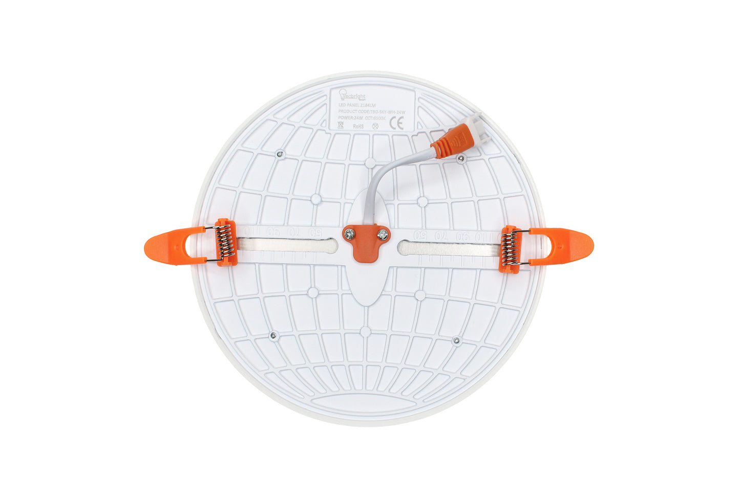 Tecbright Einbaustrahler Star Edition - 24W - ø40-135mm - Kaltweiss 6500K - Rund - Weiss