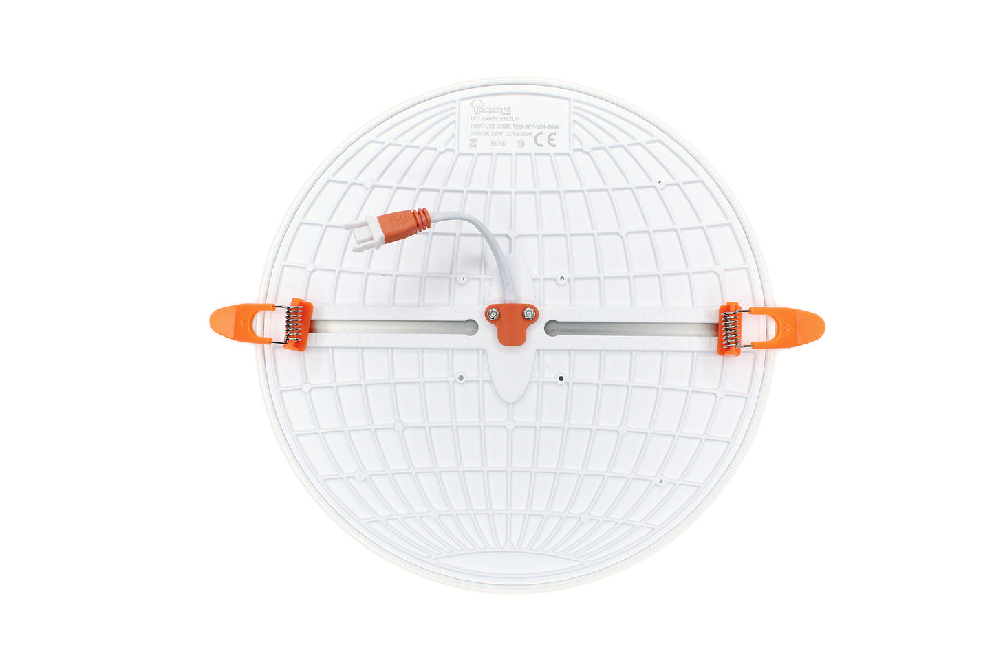 Tecbright Einbaustrahler Star Edition - 36W - ø70-195mm - Kaltweiss 6500K - Rund - Weiss