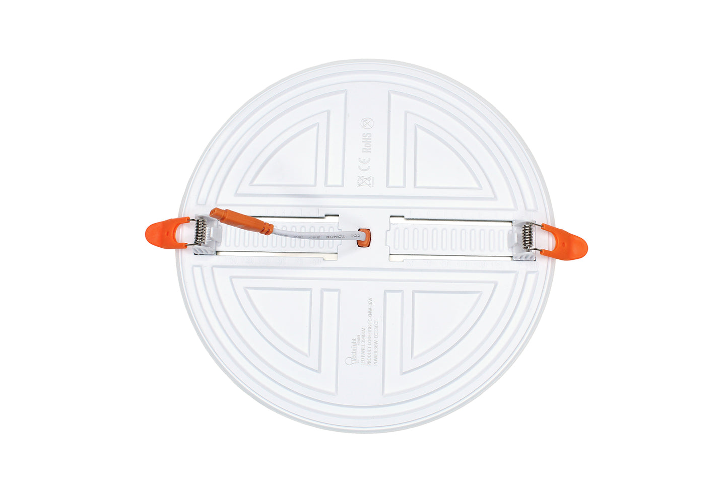 Tecbright Einbaustrahler Frameless - 36W - ø45-190mm - Rund - Weiss