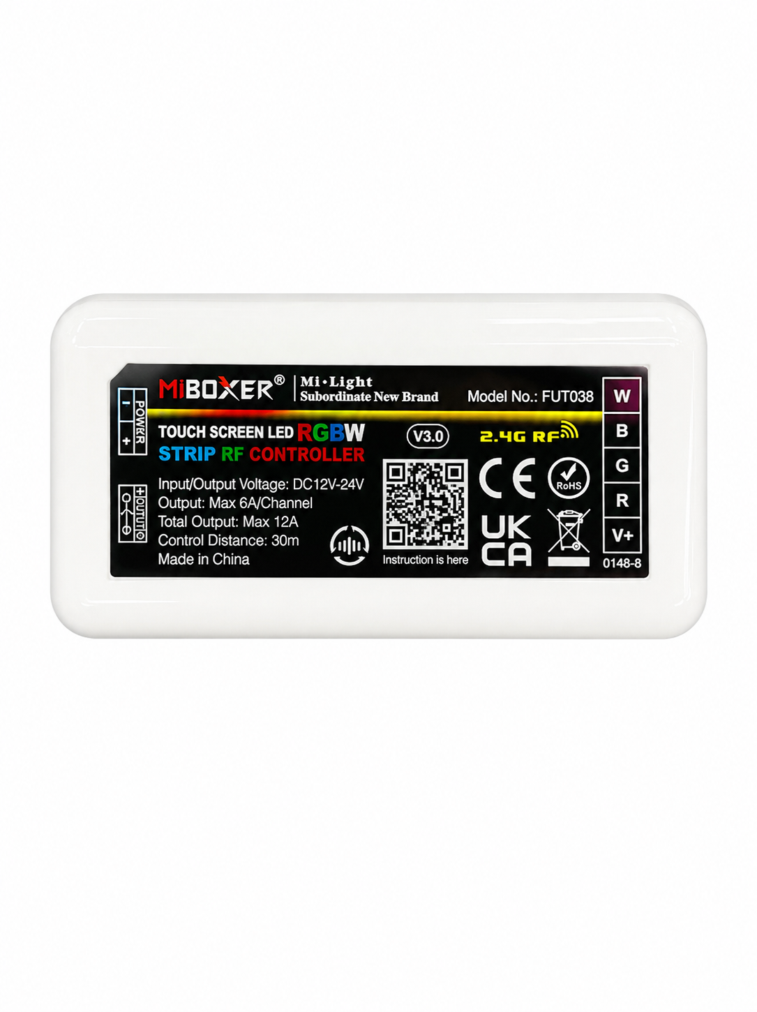 Mi-Light RGBW Controller 2.4GHz FUT038 – Vielseitige Steuerung für farbige LED Streifen