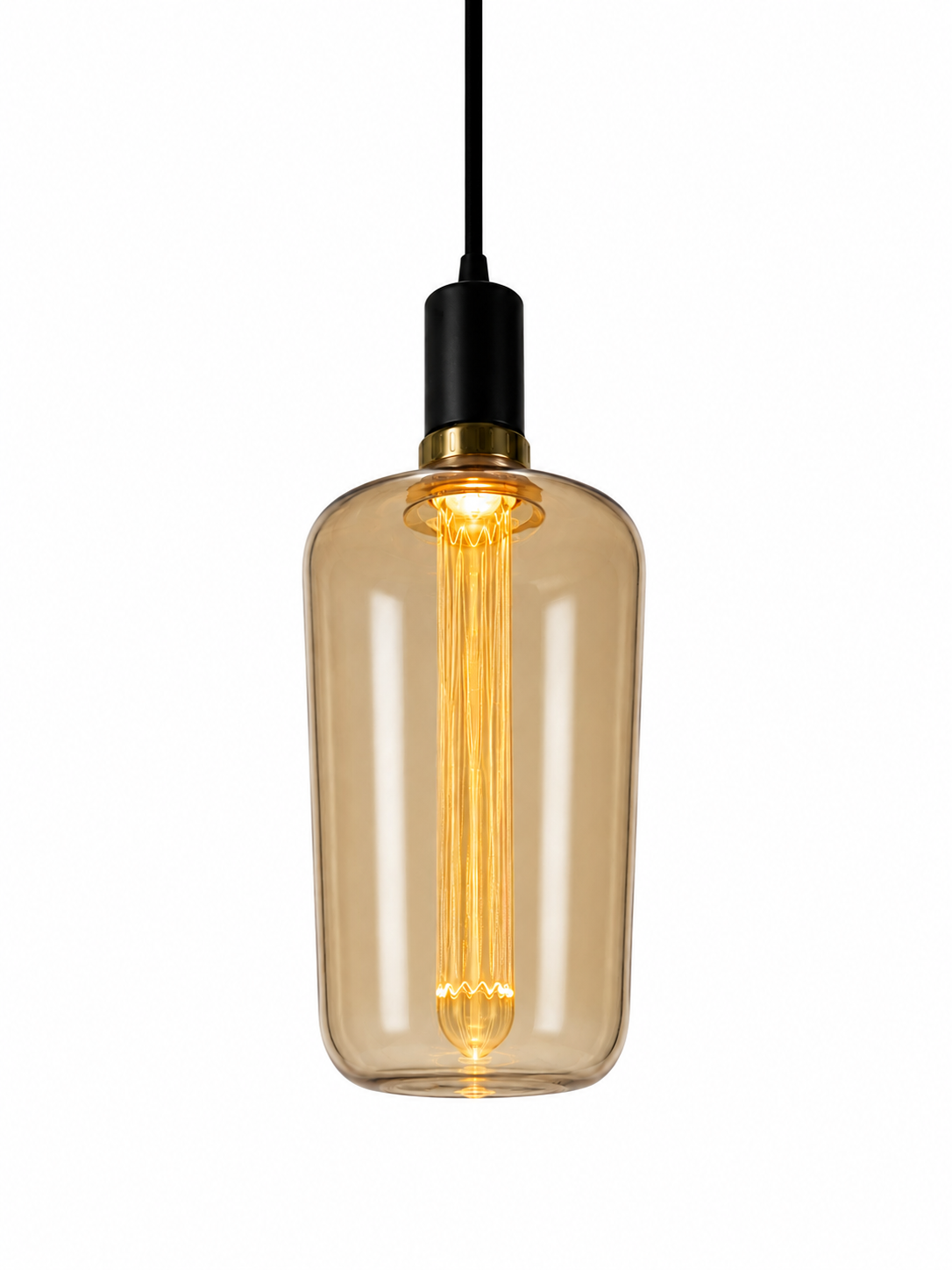 Elegante LED-Filament-Lampe – 5W (entspricht 40W) – Bernstein-Glas – Dimmbar – 220V – E27-Fassung (DG8808-L)
