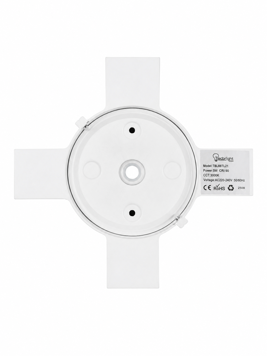 LED Wandleuchte „Aurora Cross“ – Moderne Design-Wandleuchte mit dekorativem Lichtmuster | Weiß | Warmweiß 3000K (TBL88TL21)