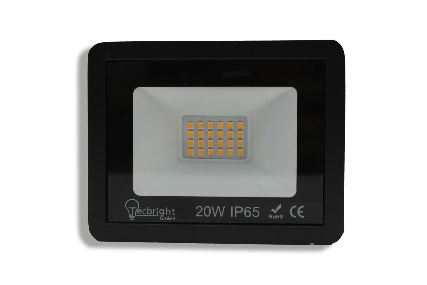 Tecbright LED-Fluter | 20W | IP65 | Kaltweiß | 118×92×27 mm | Slim Design