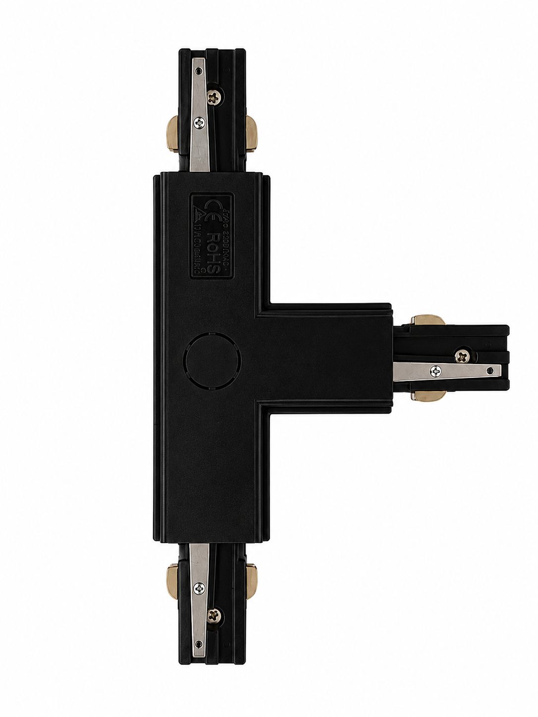 3-Phasen T-Verbinder Schwarz für Stromschienen – T-Connector für LED Schienensysteme (PR006)
