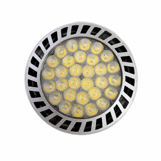 LED High Power Spot E27 – 35W, 3000K Warmweiß, AC 165–265V, 50/60Hz (P6 Silver)