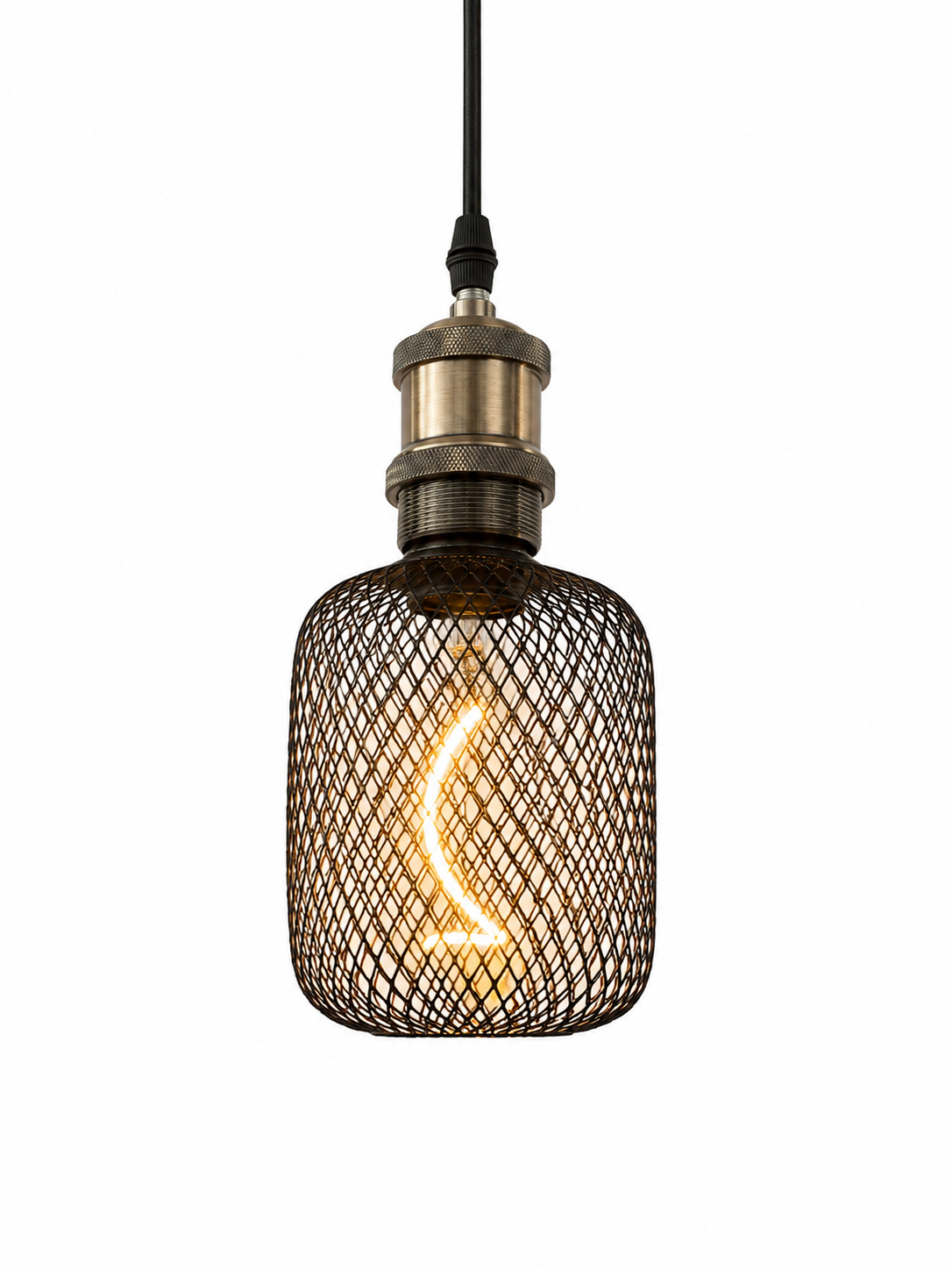 LED Dekoleuchtmittel Ø 40 cm – Dimmbare Vintage LED-Lampe 6W im Industrial Design (G45)