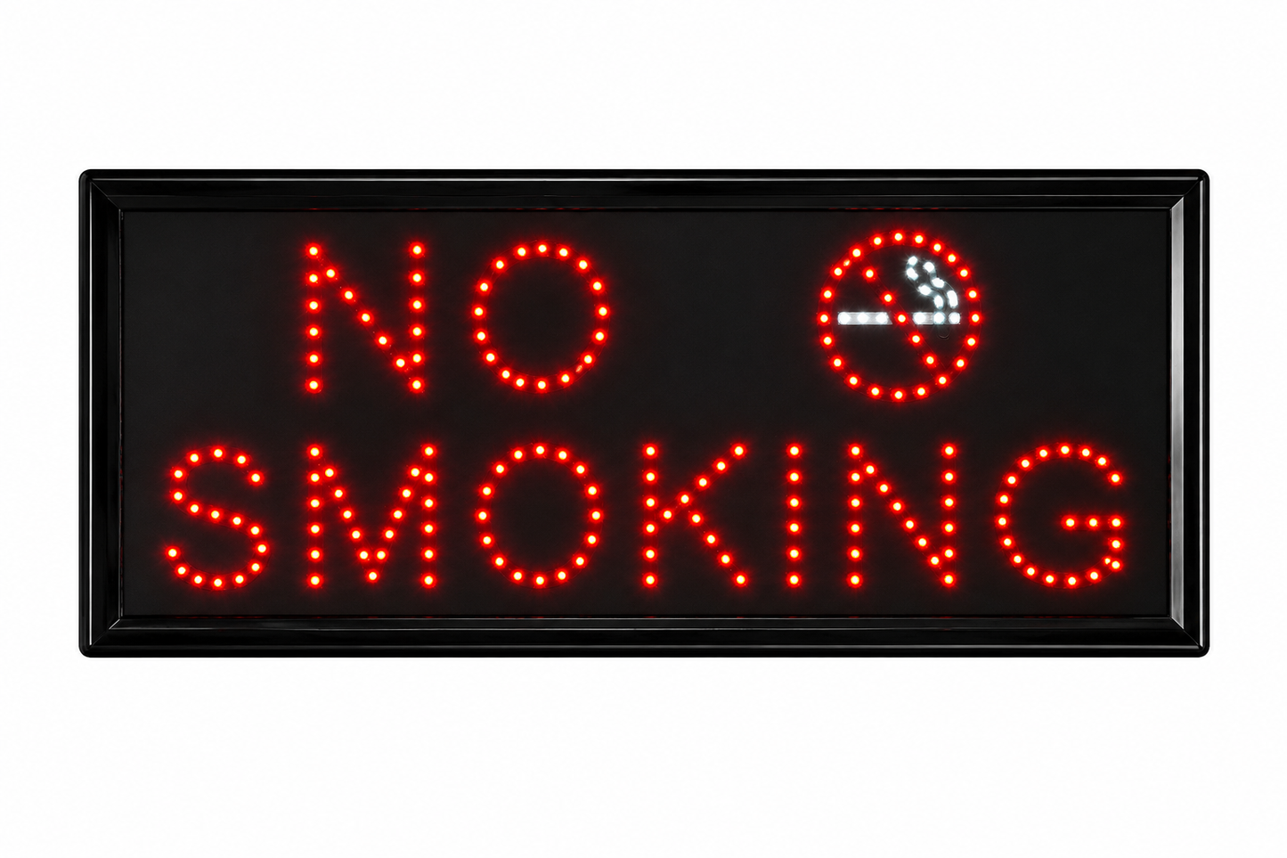 LED Sign „NO SMOKING“ – Leuchtendes Nichtraucher-Werbeschild mit LED-Technologie
