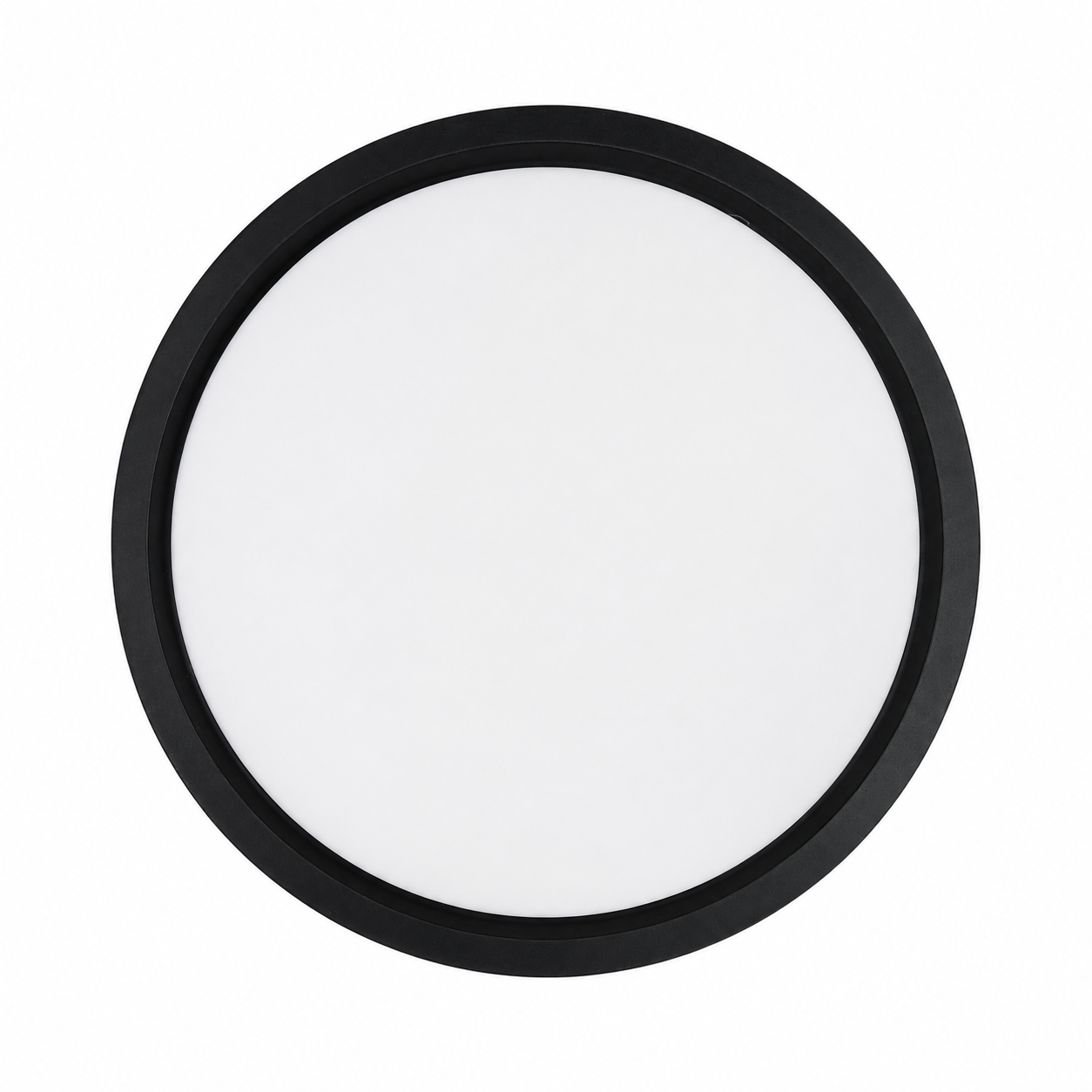 LED Deckenpanel Ø 30 cm – 48W, 5300 Lumen, IP65, Rundes LED-Panel in Schwarz (Moon Light-IP65)