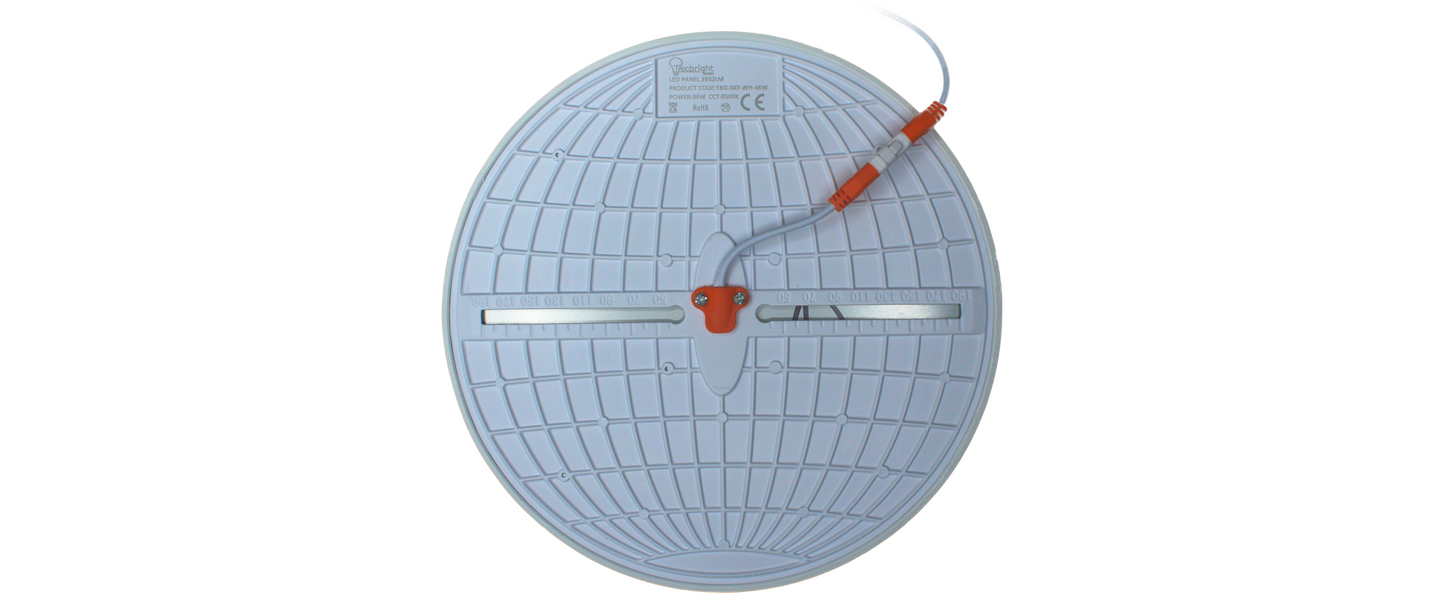 Tecbright Einbaustrahler  Star Edition - 36W - ø70-195mm - Kaltweiss 6500K - Rund - Weiss