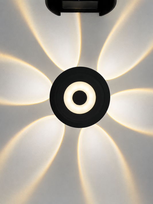 LED Wand- und Deckenleuchte mit Lichtblüten-Effekt – Moderne Designleuchte 7W – Warmweiß 3000K