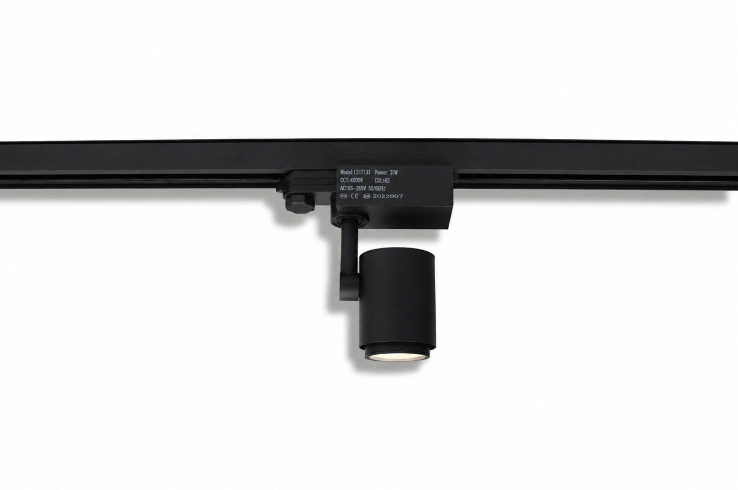 3 Phasen Track Light 36W Warmweiß Schwarz – LED Schienenstrahler für 3-Phasen-Stromschiene | 4000K | Schwenkbar | Modern