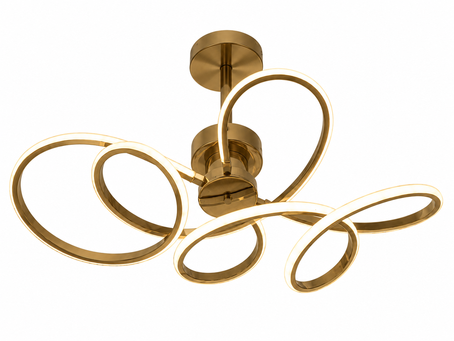 LED Pendelleuchte Ø73 cm – Moderne Designleuchte in Gold (177/800X600 - Gold)