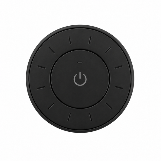 2,4 GHz Funk-Drehdimmer / Touch-Dimmer Schwarz – Kabellose Fernbedienung für LED-Beleuchtung