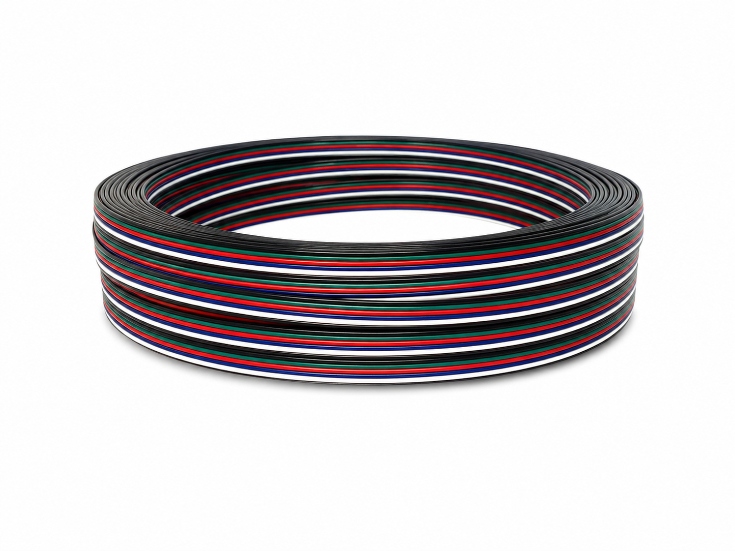 5-adriges LED Verbindungskabel RGBW – Flexible 5-polige Anschlussleitung für LED-Streifen, LED-Module & Lichtinstallationen