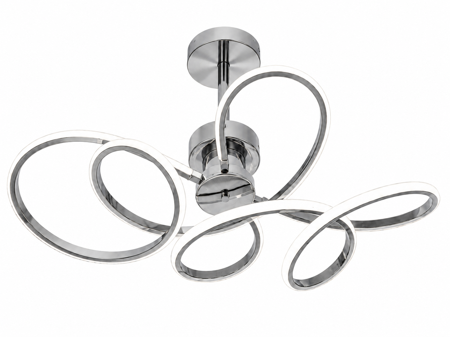LED Pendelleuchte Ø73 cm – Moderne Designleuchte in Silber (177/800X600 - Silber)