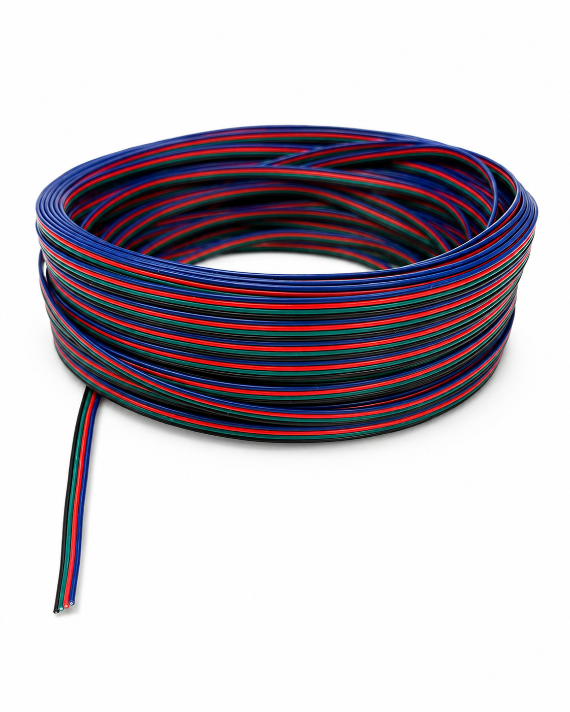 4-adriges RGB Anschlusskabel – Flexibles Flachkabel für LED-Beleuchtung, LED-Signs & Lichtwerbung