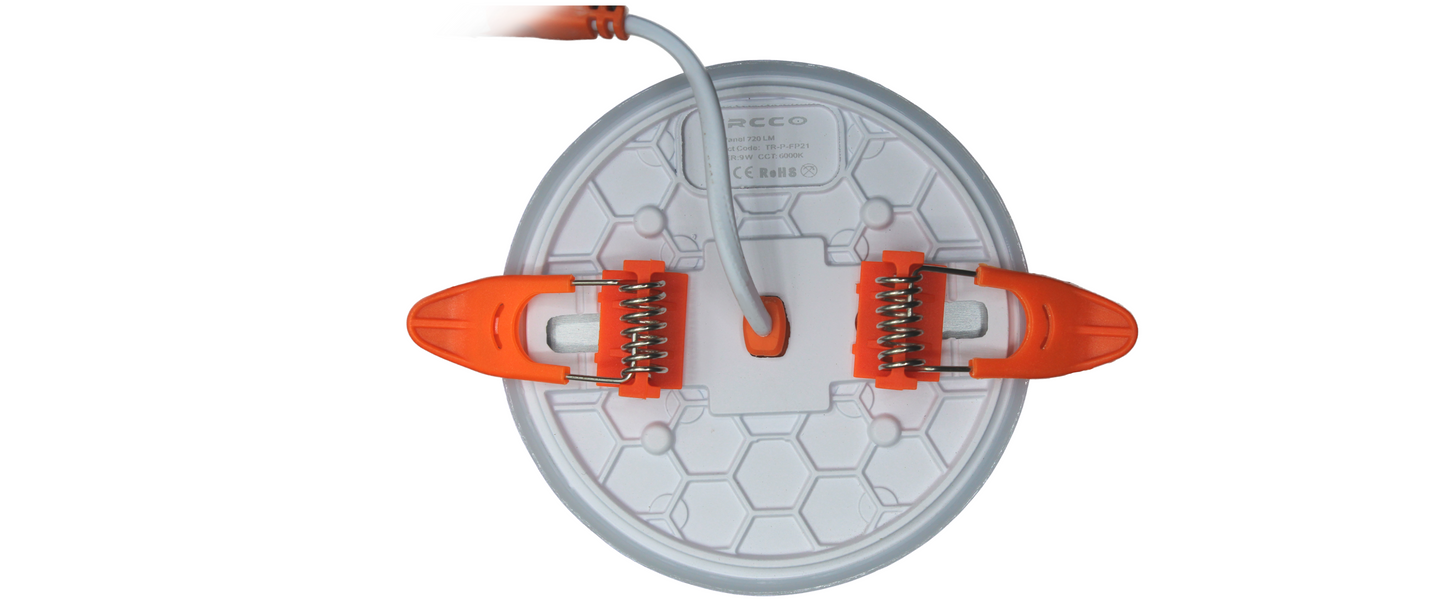 Tecbright Einbaustrahler  Frameless - 9W - ø40-75mm - Rund - Weiss