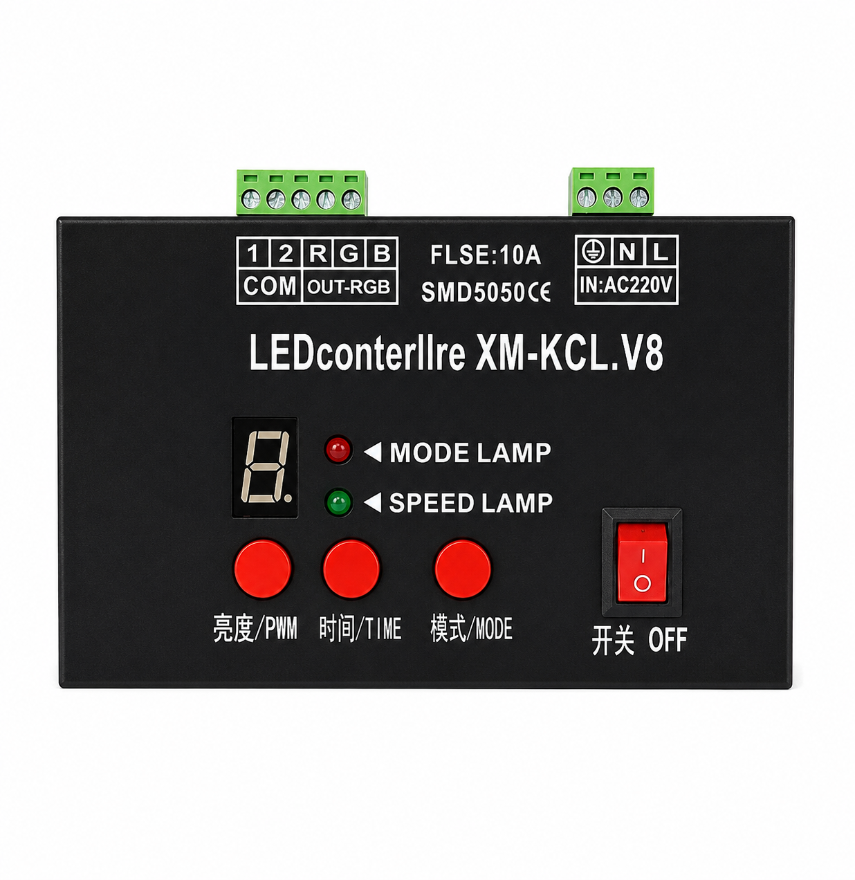 XM-KCL.V8 RGB LED Controller 220V – 10A mit PWM-, Zeit- und Modussteuerung