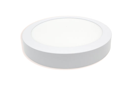 Tecbright LED Aufbaulampe - 18W - 220Ø  - Rund - Weiß