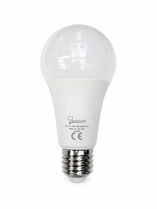 Tecbright LED E27 A65 Lampe 15W