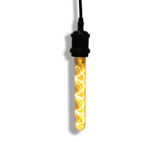 LED-Filament-Röhrenlampe – 23 cm Länge – 2200K Extra Warmweiß – Dimmbar – Vintage-Design (A60)