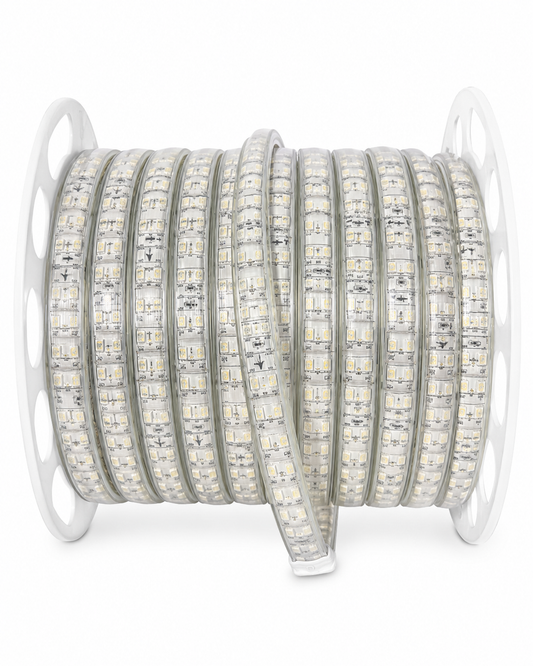 220V RGB LED Lichtschlauch – 144 LEDs/m | 23 × 10 mm | 3 fach