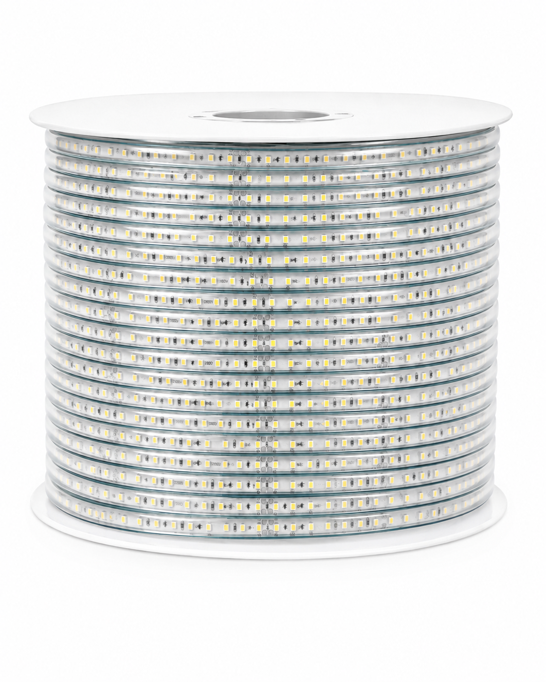 230V LED Lichtschlauch – Kaltweiß 6500K | 12,4 × 9 mm | 120 LEDs/m | SMD 2835 |