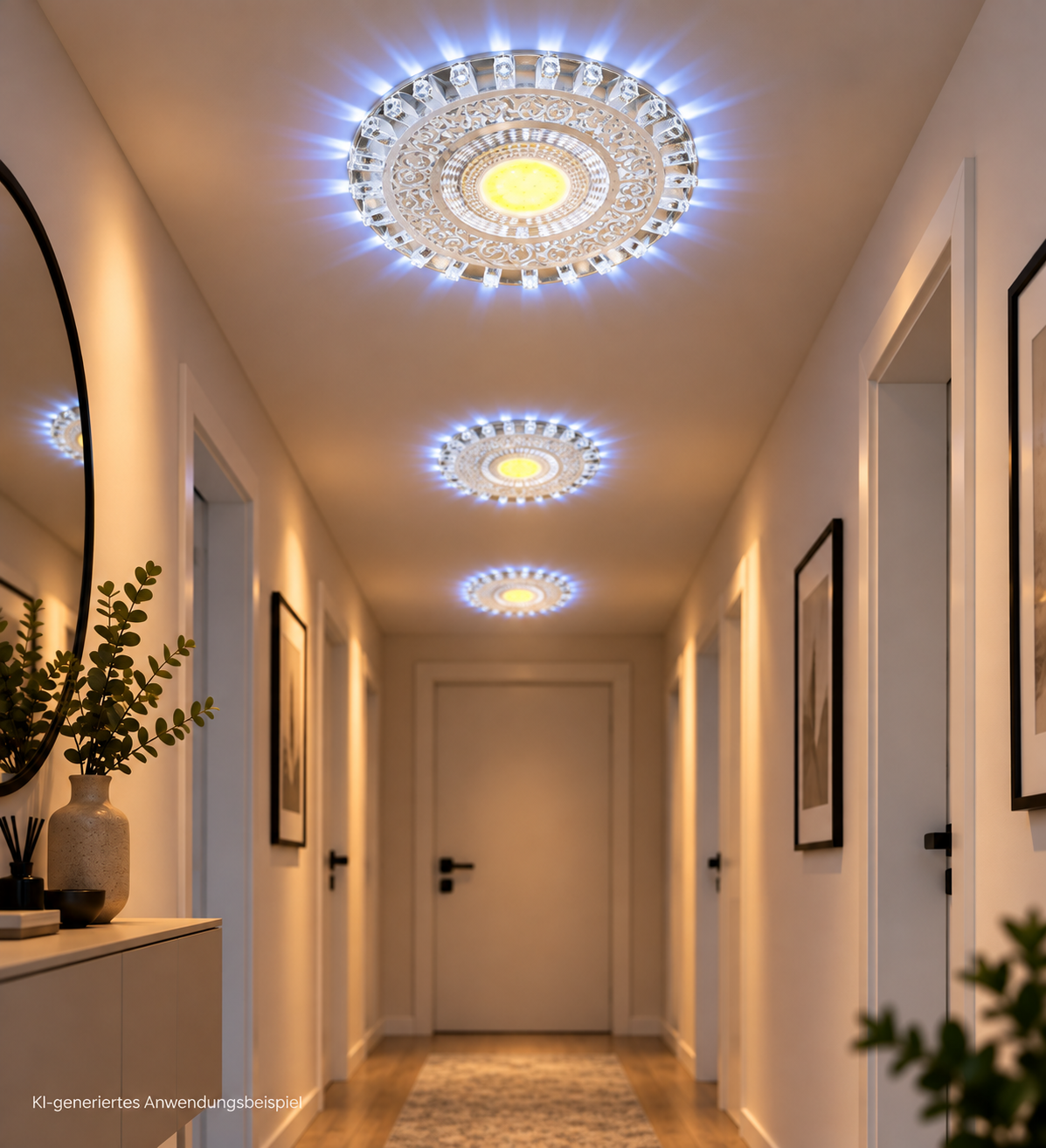 Tecbright LED-Einbaustrahler – Oriental Black |  Kaltweiß + Außenlicht