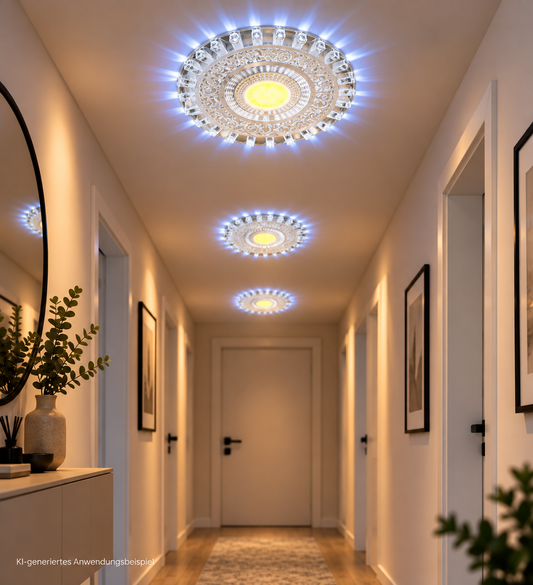 Tecbright LED-Einbaustrahler – Oriental Black |  Kaltweiß + Außenlicht