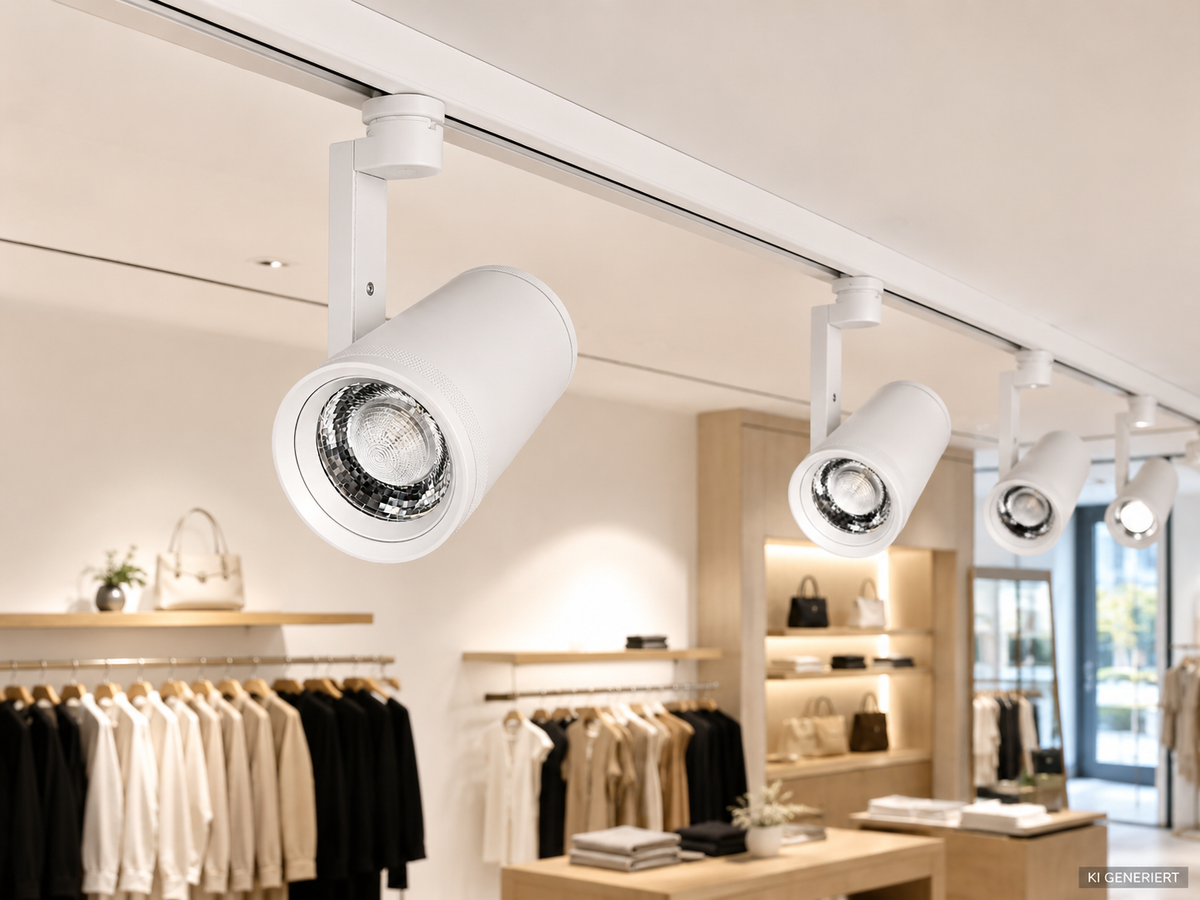 Tecbright ZoomTrack 30 Pro – 30W LED 3-Phasen Schienenstrahler | Weiß | CCT umschaltbar | Zoom 15°–55°