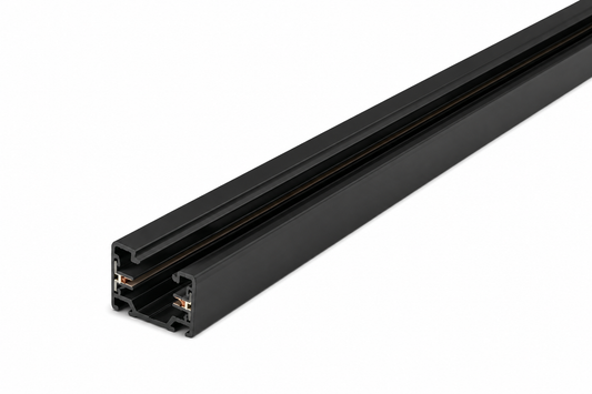 1-Phasen Stromschiene 1 Meter – Schwarz – Für LED Schienenstrahler