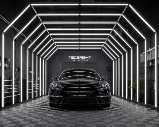 LED Lichttunnel OG1009B – Professionelles Fahrzeugaufbereitungs- & Lackkontrollsystem | 24V DC | Aluminium | 4000 × 5650 × 2615 mm