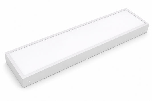 Tecbright LED-Aufbaupanel 120 × 30 cm – 72 W – Neutralweiß 4000 K – Weiße Deckenleuchte