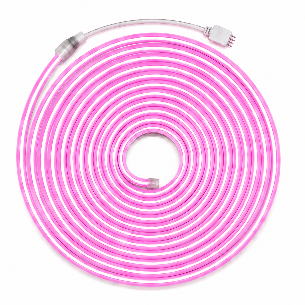 5m LED Neon Flex Komplettset – Pink | Inkl. Netzteil & Fernbedienung