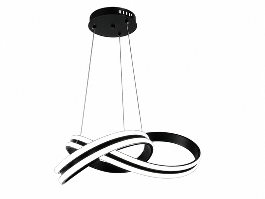 LED Pendelleuchte Infinity Schwarz | Modernes Ring-Design | Integrierte LED 301-1