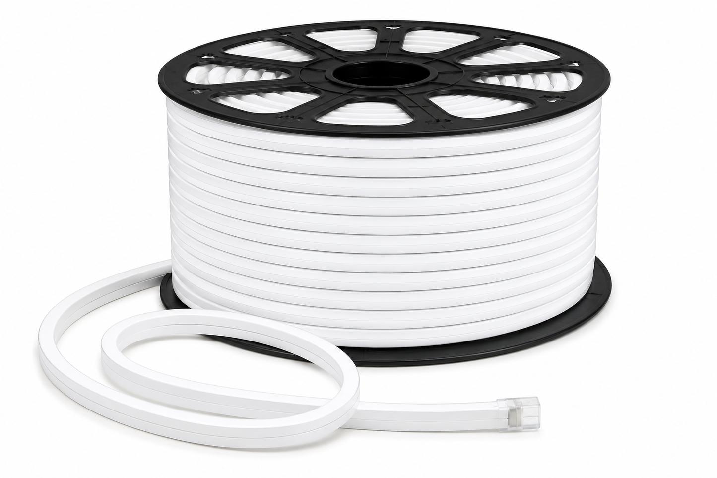 LED Neon Flex 220V Kaltweiß – 100 m Rolle Flexibles Neon LED Band