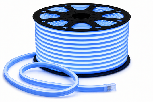 LED Neon Flex 220V Blau – 100 m Rolle | Flexibles Neon LED Band