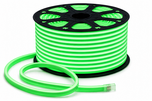 LED Neon Flex 220V Grün – 100 m Rolle Flexibles Neon LED Band