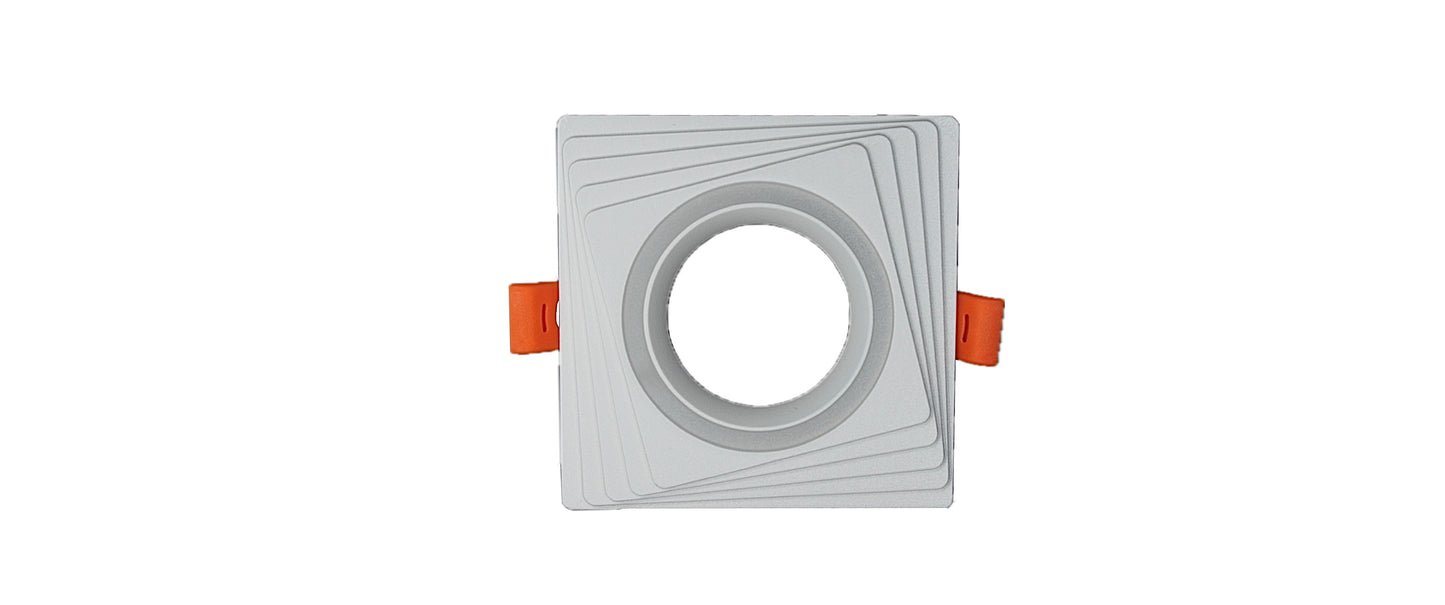 Tecbright GU10 Rahmen mit Milchglas-Ring A1021 - Weiß