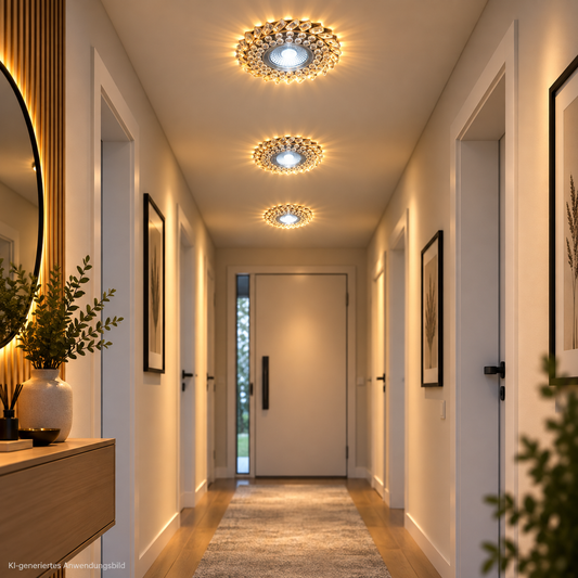 Tecbright #5 LED Einbaustrahler – Kristalloptik Dual-Light