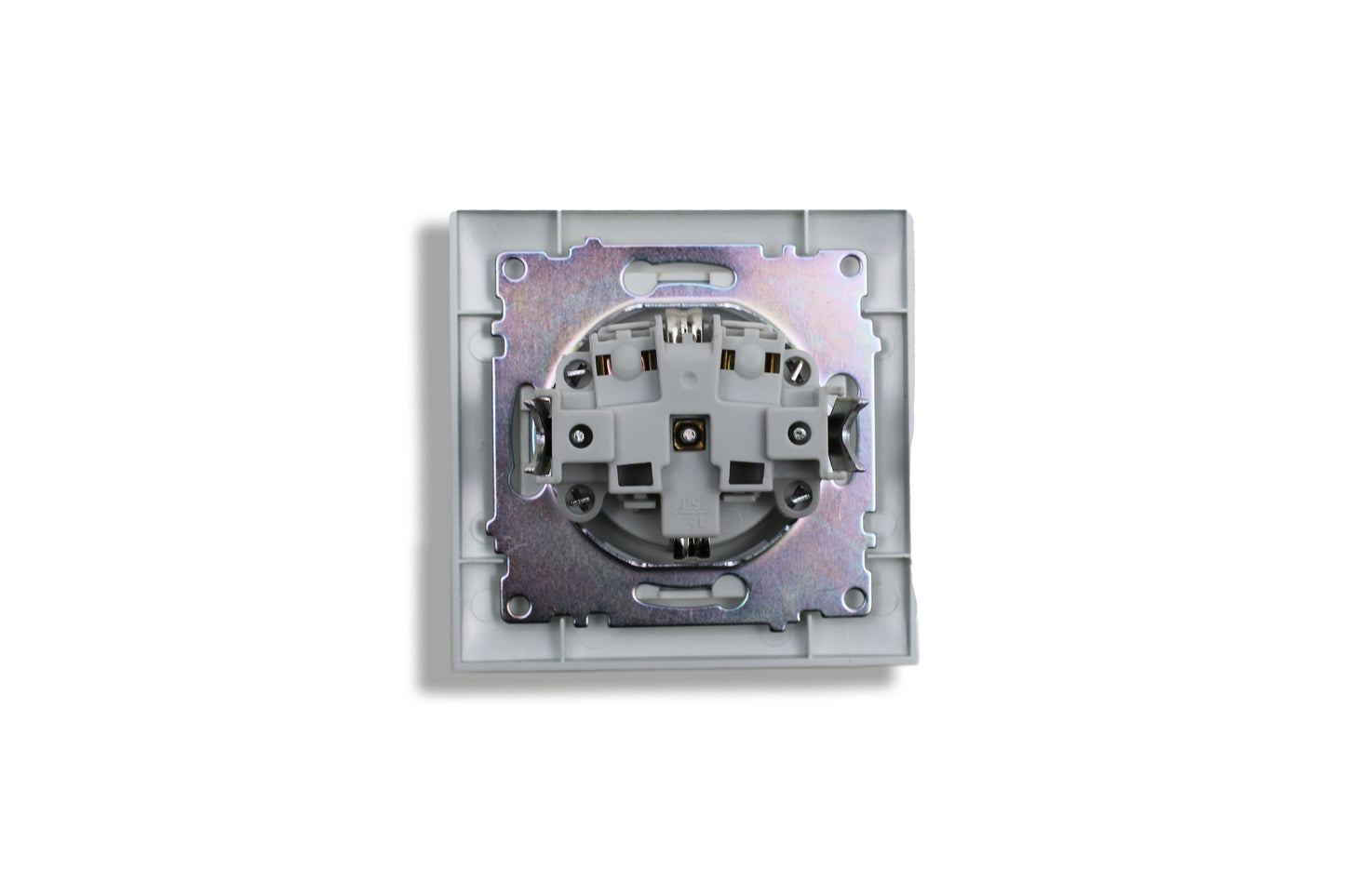 ENTAC Unterputz-Steckdose 1-fach | 10A, 250V – silber