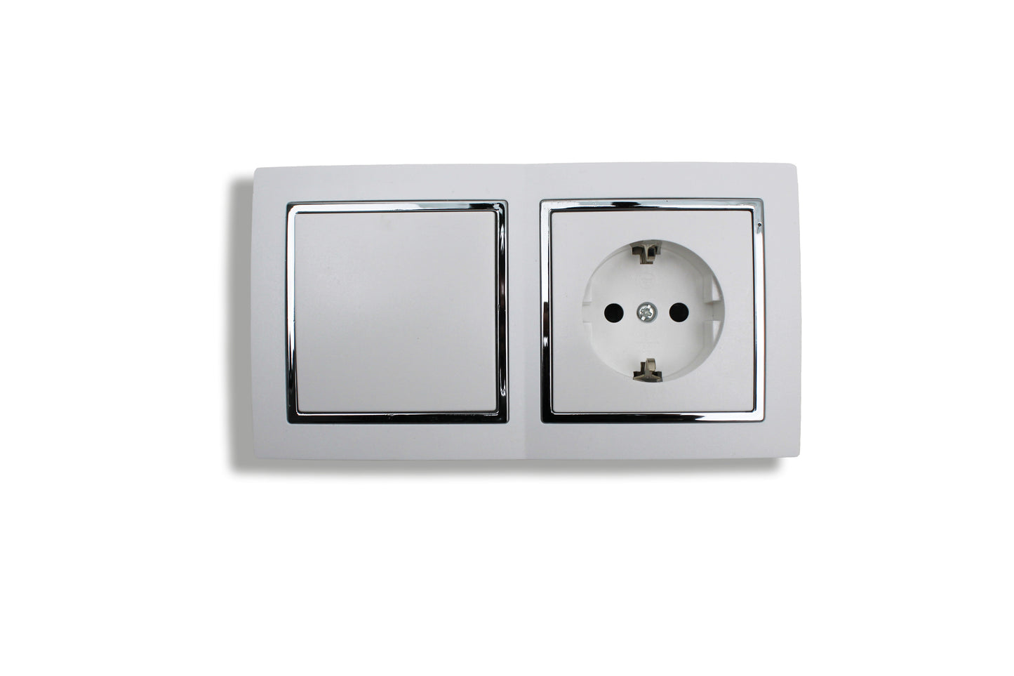 Extra Star – Kombination: Wippschalter + Steckdose – 10AX / 16A – 250V