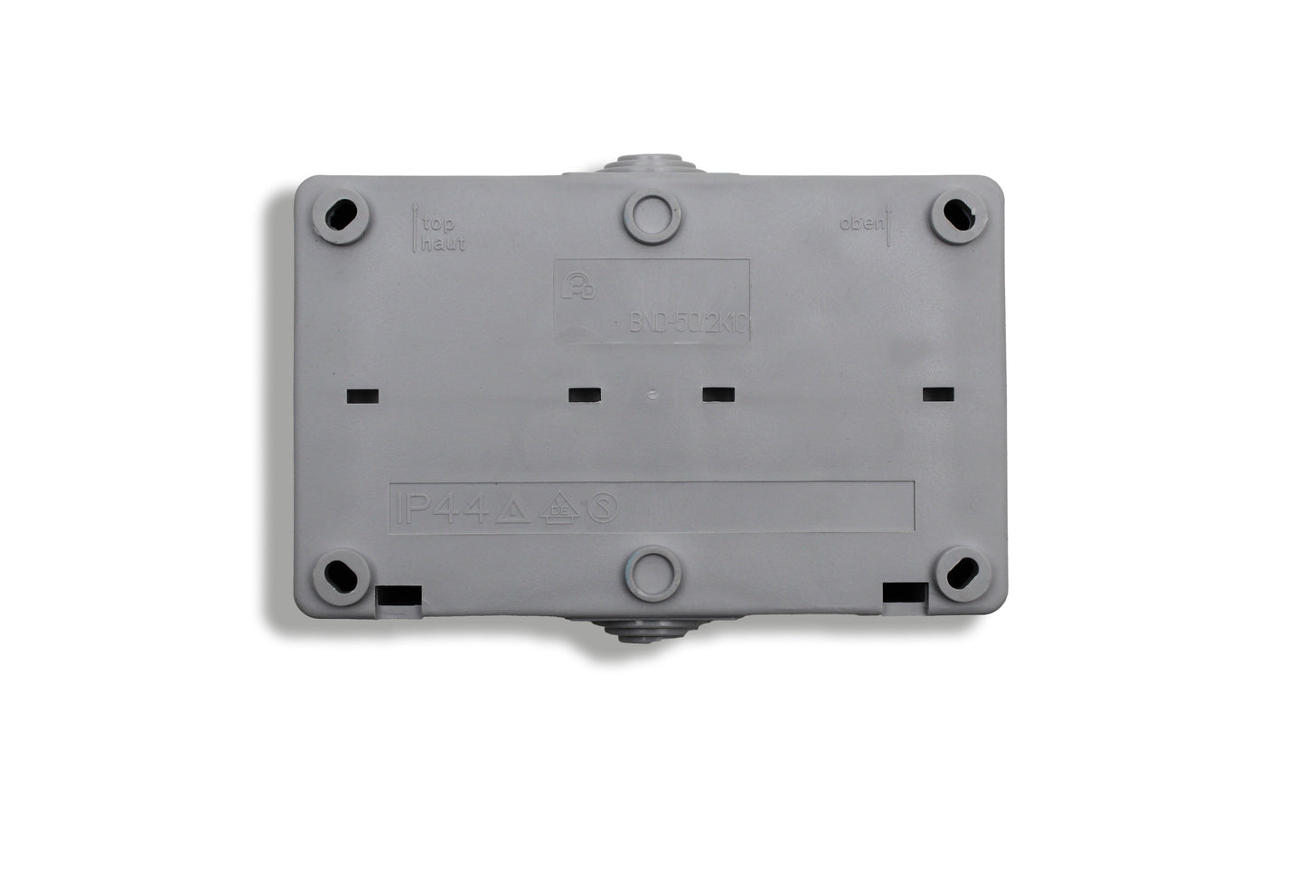 Hoosense Feuchtraum-Kombination: Doppelwippschalter + Steckdose – 10AX / 16A – 250V – IP44