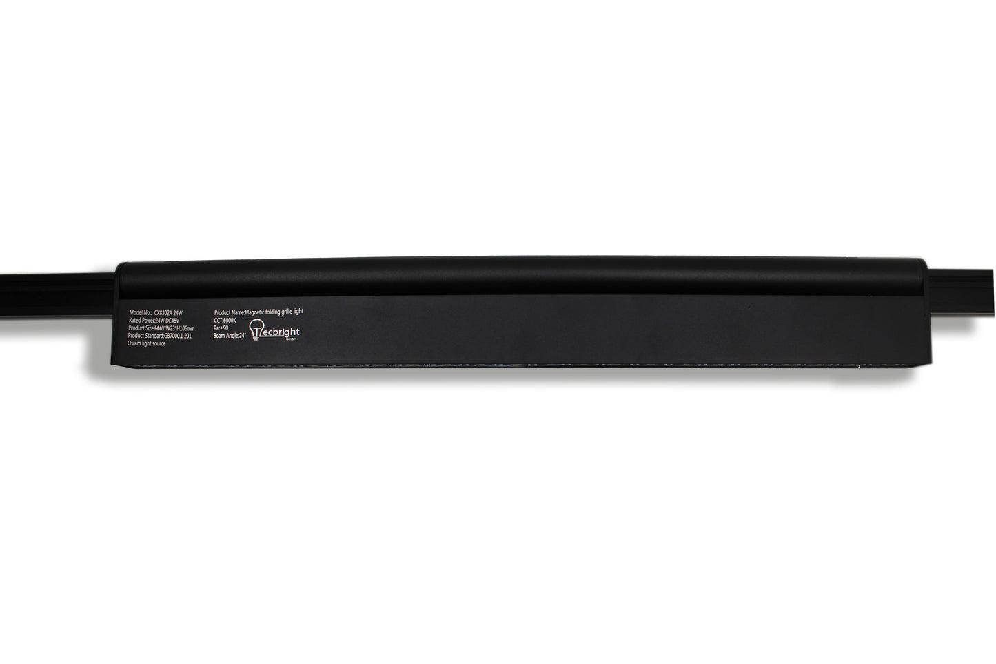 Tecbright Magnetschiene CX8302A – LED-Faltstrahler, 24 W, 24° Abstrahlwinkel CX