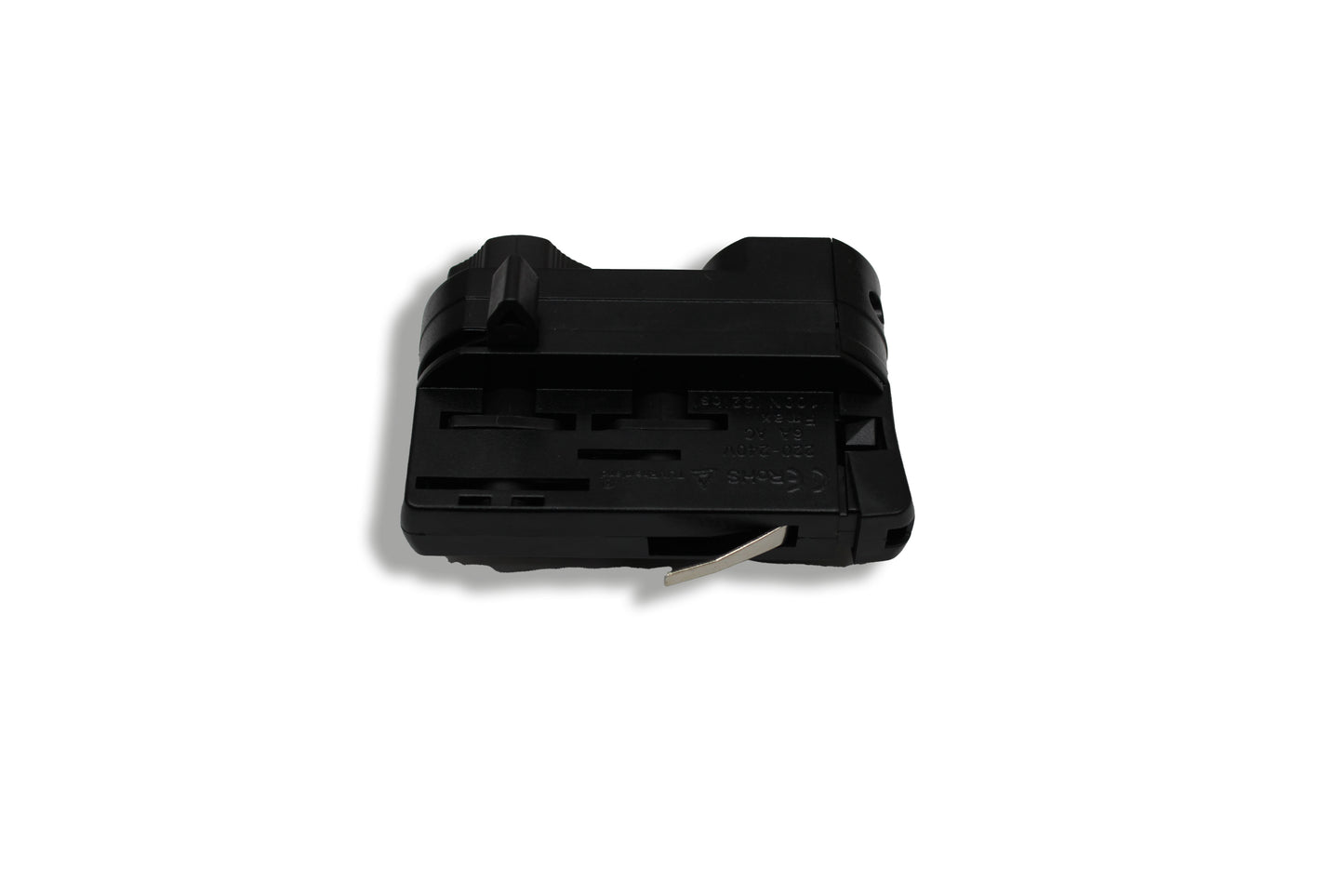 Tecbright Universaladapter für 3-Phasen-Stromschienen – 230 V, Schwarz