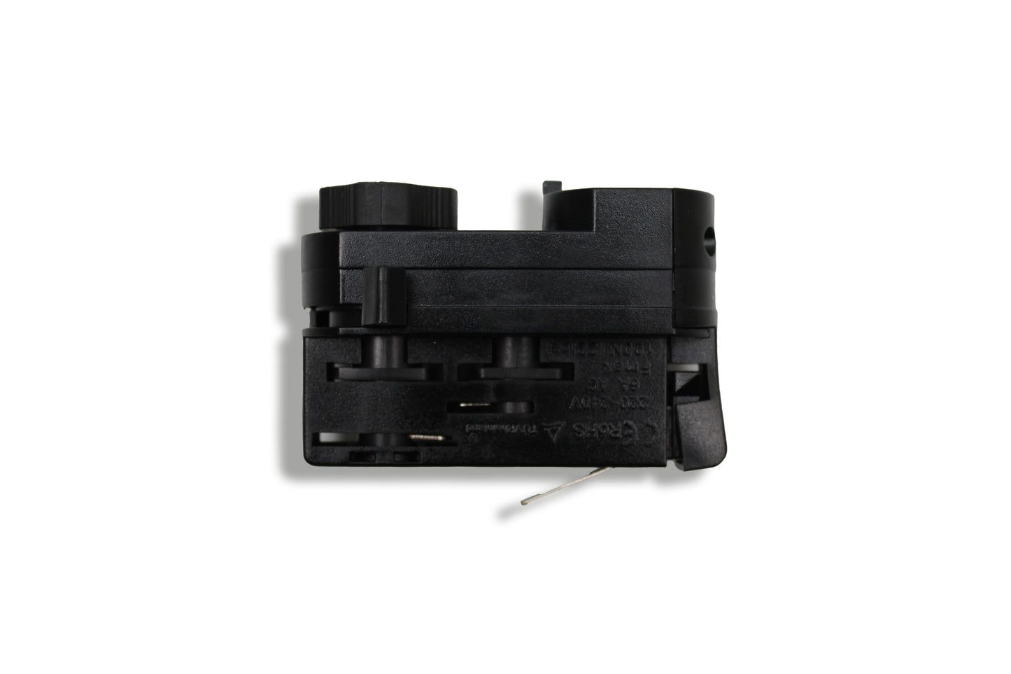 Tecbright Universaladapter für 3-Phasen-Stromschienen – 230 V, Schwarz