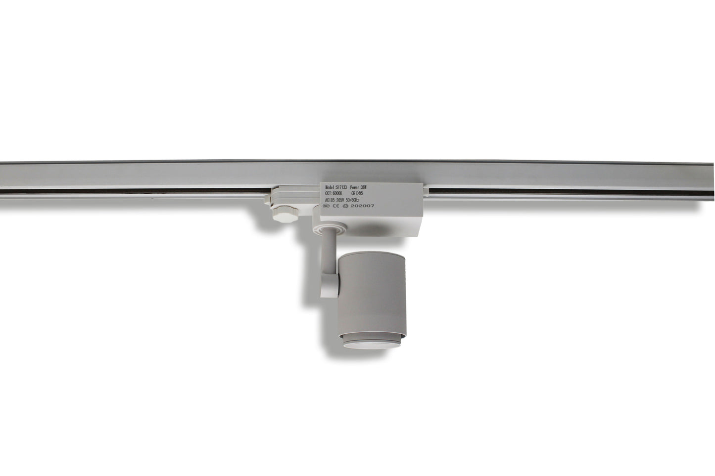 Tecbright 3-Phasen LED-Strahler 36 W – Weiß, regelbarer Zoom, 3000 K / 4000 K / 6500 K