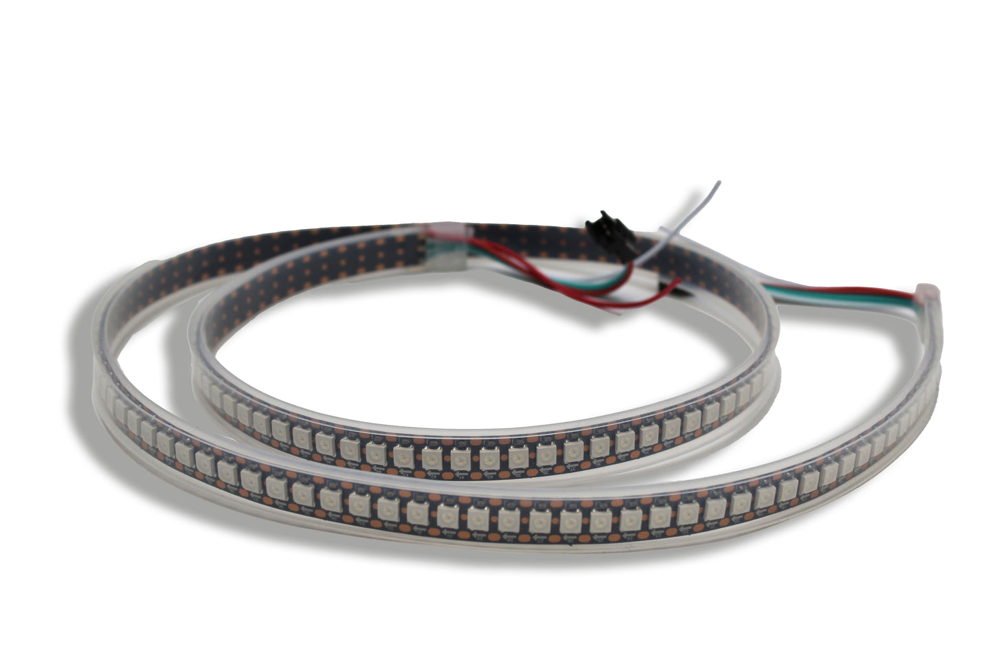 Tecbright LED-Streifen WS2812B RGB 5V, 15 mm, 144 LED/m, 44 W/m, IP65, 1 m Rolle – einzeln adressierbar