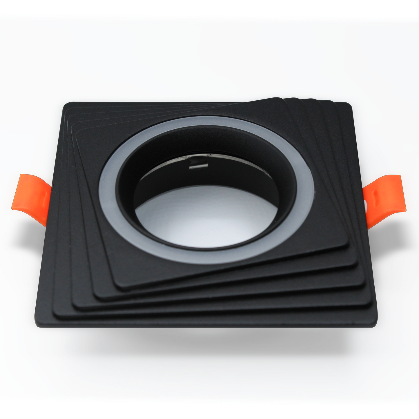 Tecbright GU10 Rahmen mit Milchglas-Ring A1021 - Schwarz