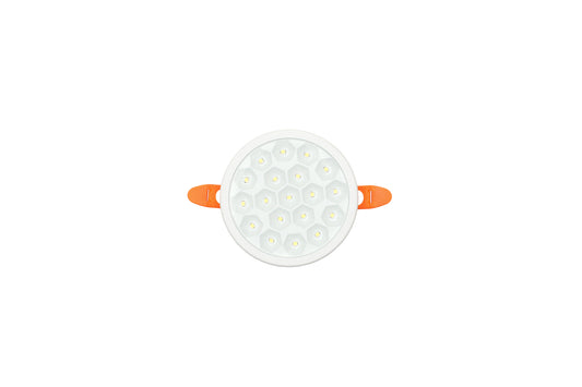 Tecbright Einbaustrahler  Star Edition - 9W - ø35-70mm variabel - Kaltweiss 6500K - Rund - Weiss